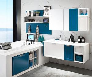 Mueble <span class=keywords><strong>de</strong></span> <span class=keywords><strong>Baño</strong></span> Independiente Laminado Gris, Mueble <span class=keywords><strong>de</strong></span> <span class=keywords><strong>Baño</strong></span> Personalizado OEM, Lavabo Individual con Encimera <span class=keywords><strong>para</strong></span> el Hogar - Product Image 6