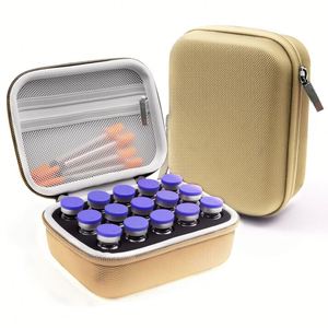 กระเป๋าเก็บขวดอินซูลินแบบพกพา 15 ช่อง ขนาด 10 มล. สำหรับใส่ขวดยาฉีด พร้อมกระเป๋าป้องกันสำหรับเดินทาง - Product Image 4