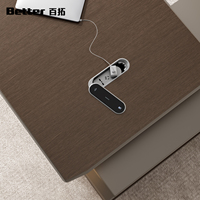 Bureau de direction moderne personnalisable avec rangement intégré, résistant à l'eau et au design ergonomique pour projets de bureau