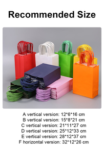 Rắn màu Kraft biểu tượng tùy chỉnh Quà Tặng thực phẩm uống bao bì mua sắm nâu kraft túi giấy với xử lý - Product Image 4