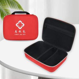 Trousse de premiers secours portable en EVA, sac vide à 2-3 compartiments avec fermeture éclair, pour utilisation en extérieur, en voiture, à la maison, en cas d'urgence pour animaux de compagnie - Product Image 1