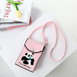 Nuova Moda: Portamonete all'Uncinetto a Forma di Panda, Mini Borsa per Cellulare, Borsetta a Tracolla, Borsa da Viaggio - Product Image 6