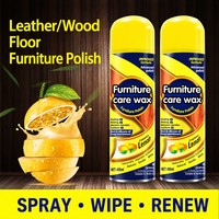 Cire en spray Lemon pour l'entretien des meubles 450 ml – Polish pour bois massif, sols, canapés, tables