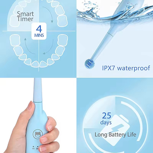 2025 OEM personnalisé nouveauté <span class=keywords><strong>brosse</strong></span> à dents électrique <span class=keywords><strong>pour</strong></span> animaux de compagnie <span class=keywords><strong>pour</strong></span> chats IPX7 étanche blanchiment des dents à poils souples - Product Image 4