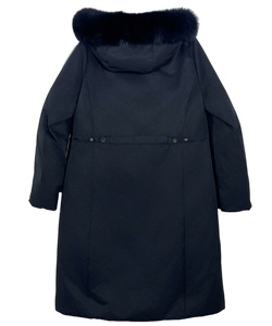 Offerte Scontate: Nuovo Design Giacca Lunga Invernale da <span class=keywords><strong>Donna</strong></span> in Piuma d'Anatra Grigia, Cappotto Imbottito con Cappuccio - Product Image 4