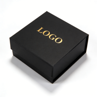 Nouvelle boîte pliante magnétique écologique avec logo en relief personnalisé, emballage de luxe en carton rigide, boîte cadeau pliable