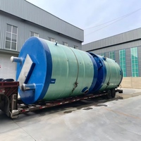 Station de pompage souterraine intégrée en PRV pour eaux pluviales, double pompe, contrôle automatique PLC, 500 L/H, équipement de retenue et de levage des eaux de pluie, moteur, garantie 1 an