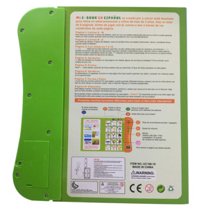 Libro Electrónico Interactivo para Niños, Libro de Sonido en Español, Máquina de Aprendizaje - Product Image 3