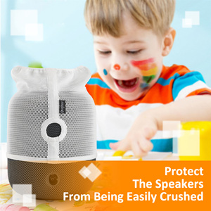 ฝาครอบกันฝุ่นลำโพงแบงเชียร์สำหรับโฮมพอด <span class=keywords><strong>2</strong></span> ผ้าตาข่ายทนทานพร้อมรูชาร์จไนลอนคุณภาพสูง 100% สีขาว - Product Image 6