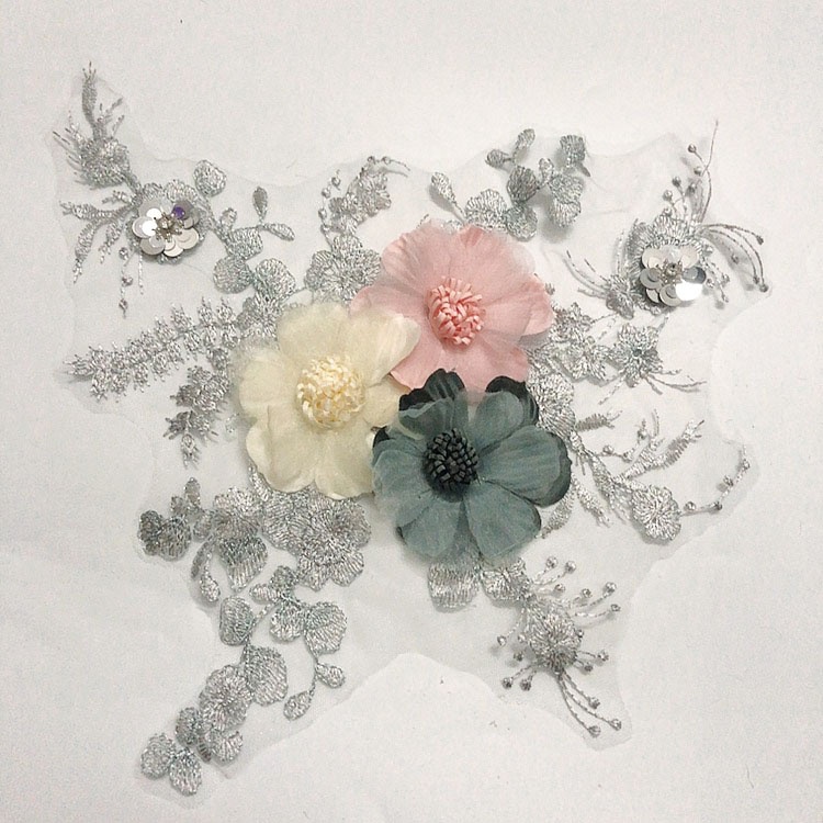 手刺繍100％ hand embroidery「蘇州 運河(横)」＃指さき藝術 清水多嘉示