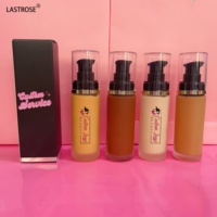Fond de Teint Liquide Professionnel Marque Blanche Végans, Maquillage Cosmétiques Couvrance Totale Mat Résistant à l'Eau Longue Tenue