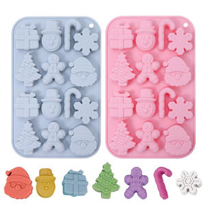 Molde de Silicona con Temática Navideña para Dulces DIY, Herramienta Multiusos para Hornear y Decorar Chocolate, Pasteles, Pudin y Postres - Product Image 2