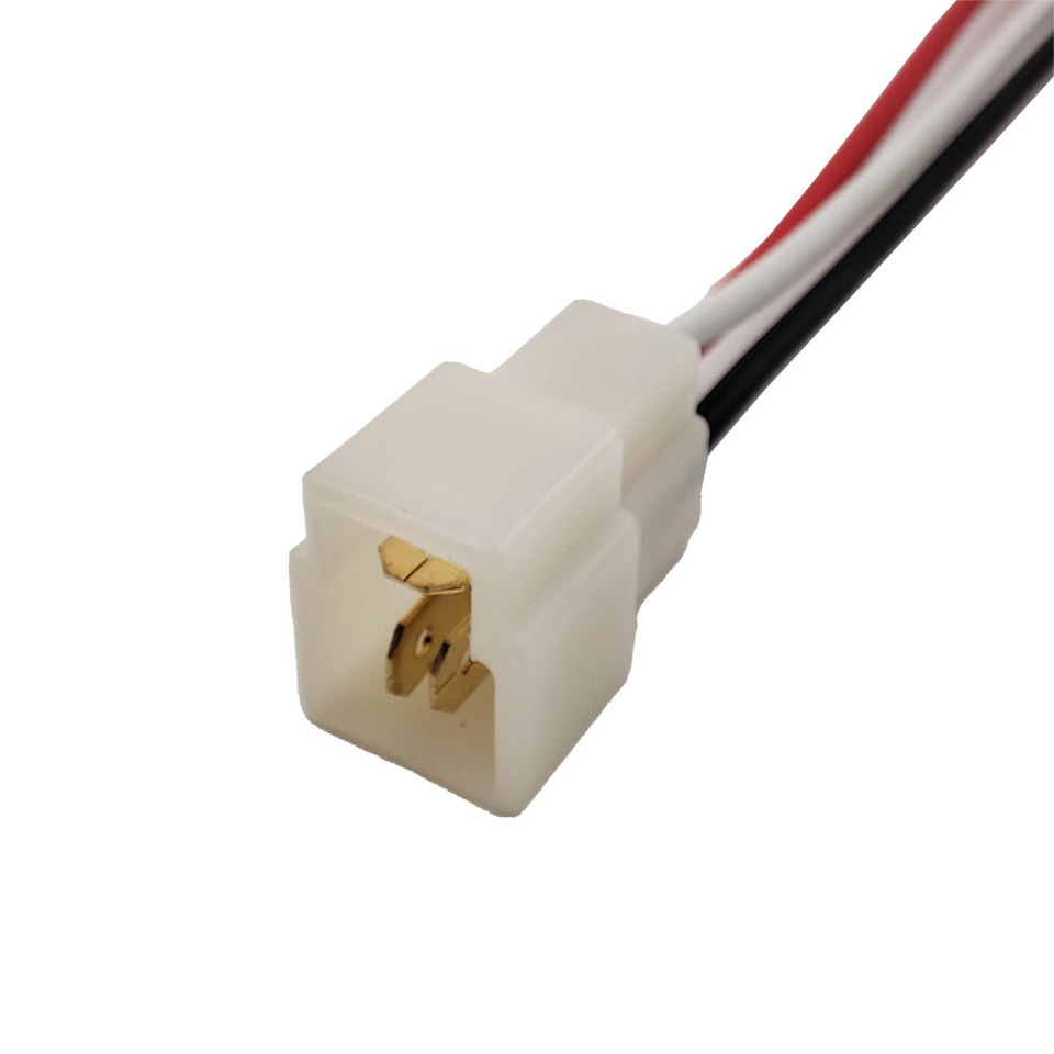 Car 3 Pin 6.3 Series White Plug Connector Wire Autos