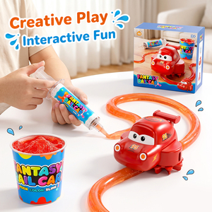 Nuovo Giocattolo Antistress: Mini Auto con Slime a Guida Automatica, Kit Sicuro con Tazze di Slime, Giocattolo Educativo STEM Fai-da-Te per Bambini - Product Image 1