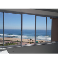 Ventanas Corredizas Horizontales de Aleación de Aluminio para Balcón Exterior, Doble Acristalamiento, Diseño Insonorizado, Ventanas Corredizas Resistentes a Huracanes