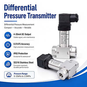 ดิฟเฟอเรนเชียล 4-20mA/HART 316L สแตนเลสสตีล 0.2% ระดับ IP65 เหมาะสำหรับระบบ HVAC - Product Image 1