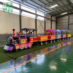 Les enfants jouent au jeu manèges piste Mini Happy Trackles train manèges équipement de divertissement en plein air à vendre - Product Image 3