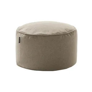 sofa penyimpanan ottoman Suppliers-Pouf Penutup Kantung Kacang Bangku Kaki, untuk Sandaran Kaki Pouf Bulat untuk Sofa