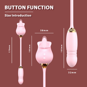 Vibrador rosa, vibrador para lamer la lengua, Juguetes sexuales para mujeres adultas con punto G, estimulador de clítoris, juguetes para pezones - Product Image 6