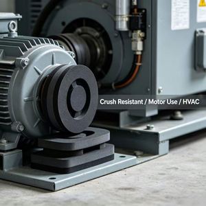 High Crush Resistant EVA Foam Gasket, Pressure Proof Buffer Seal for <b>Small</b> Motor and HVAC System Vibration Dampening - Product Image 4