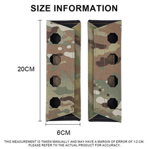 2PCS 500D Nylon Ferro Style Strap Padded Cover Tactical <b>Shoulder</b> <b>Pads</b> for Tactical Plate Carrier - Product Image 5