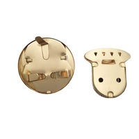 Serrure à main en métal de 46mm boucle ronde en métal matériel de verrouillage pour couture à la main bricolage artisanat serrures tournantes fermoir serrures boucles en métal