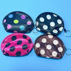 Oval coin purse, polka dot zipper <b>small</b> <b>wallet</b>, women's coin purse, 1 yuan, 2 yuan general merchandise purse - Product Image 3