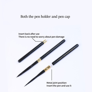 Pinceau de peinture rond fin en nylon avec manche en aluminium portable Giorgione 1 pièce pour <span class=keywords><strong>aquarelle</strong></span> - Product Image 4