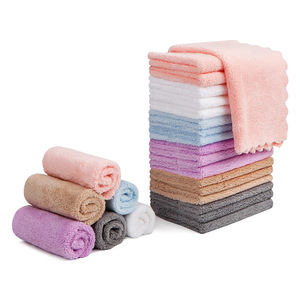 ผ้าเช็ดจานคอรัลฟลีซแบบหนา ซึมซับน้ำได้ดี รุ่น QPMB 079A สีพื้น - Product Image 2