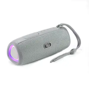 Alto-falante de caleidoscópio sem fio, novidade, tendência, oval, rgb, grave profundo, 10w, tws, tecido, triângulo, alto-falante com rádio fm, cartão tf