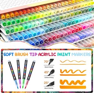 Juego <span class=keywords><strong>de</strong></span> <span class=keywords><strong>Marcadores</strong></span> Artísticos <span class=keywords><strong>de</strong></span> Doble Punta, Modelo 680, 12 Colores, Acrílicos, para Pintar, Colorear y Decorar - Product Image 5