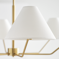 Lámpara de Techo LED Colgante de Diseño Minimalista Nórdico XZ, de Hierro y Cobre, Redonda, de Latón