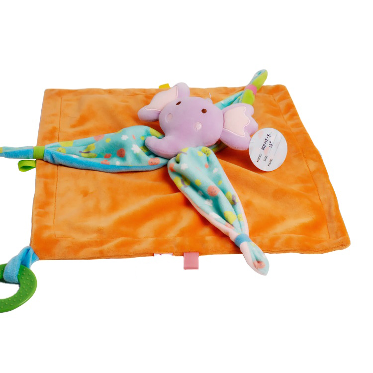 Детское одеяло для безопасности, плюшевая одежда для прорезывания зубов, полотенце, мягкая игрушка в виде животного для детей, подарок, плюшевое одеяло для прорезывания зубов, детское полотенце