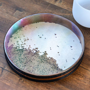 SUCESSO 22-Inch Quartz Beach Simulado Wave Sound Crystal Singing <span class=keywords><strong>Bowl</strong></span> com 99,99% Pure Crystal e Free Case - Product Image 2