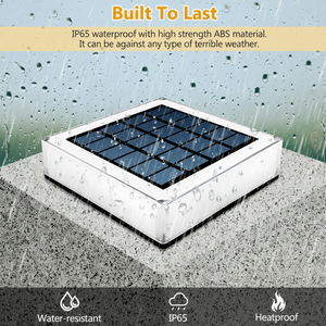 Faros de columna cuadrada con energía solar, luces de pared de puerta exterior, luces de pilar de puerta de jardín, luces de patio de gradiente RGB - Product Image 1