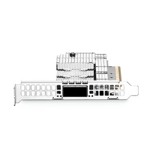 ราคาโรงงาน การ์ดอะแดปเตอร์เครือข่ายแบบมีสาย PCIe 5.0 ขนาด 400G พอร์ตเดียว QSFP112 AI GPU Cluster Server InfiniBand ประสิทธิภาพสูง - Product Image 1