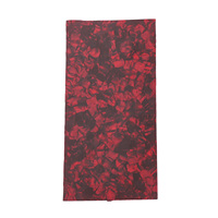 Feuille de placage de guitare Celluloïd rouge 19.7x9.8cm 0.8mm d'épaisseur Accessoire de plaque de placage de guitare pour la décoration