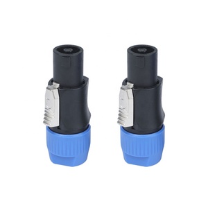 Enchufe de altavoz de audio de 4 polos Twist Lock Speakon Conector macho Contacto de cobre Carcasa ABS - Product Image 3