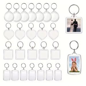 พวงกุญแจอะคริลิคใสแบบกำหนดเองพร้อมห่วงคล้องสำหรับใส่รูปภาพ ขายดี - Product Image 2