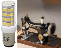 3W 220v 230v T15 Led Mini Ba15d Ba15s Led Ampoule pour Machine à Coudre, COUTURE-AMPOULE