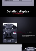 Projecteur de scène LED RVBW magique ODM/OEM à tête mobile DMX 5-en-1 avec laser, stroboscope et faisceau, effet lumière à trois bras pour discothèque, soirée, DJ, concert