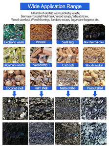 เครื่องทำถ่านชิชาเครื่องไพโรไลซิสเตาคาร์บอนชีวภาพเศษไม้อัลมอนด์ - Product Image 3