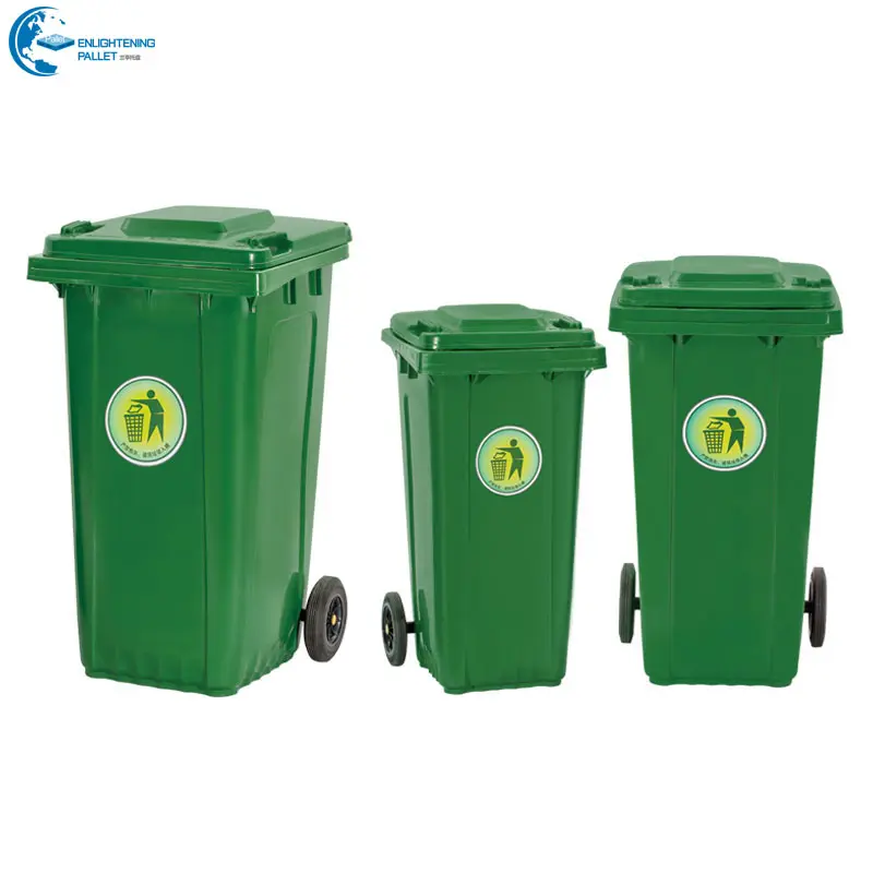 120L/240L/360L/660L/1100L hdpe esterno di alta qualità che ricicla i contenitori di immondizia della ruota con le ruote rifiuti di plastica