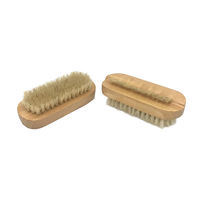 Brosse à ongles en bois naturel en forme de rein, personnalisable avec logo, à poils de sisal doux et durs, pour exfoliation des mains et des pieds, écologique, vente en gros