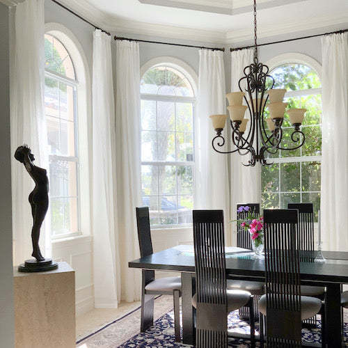 Luxury Curtains Living Room Latest Design Home Curtains windows Folding Linen Transparent Curtains · image 14