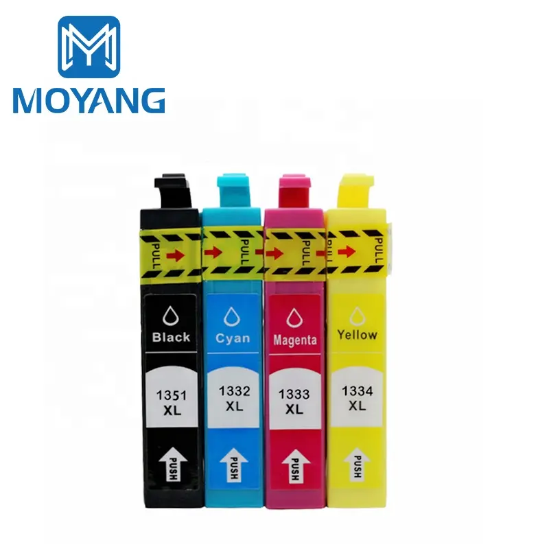 Moyang cartucho para epson T1351-4, cartucho de tinta para impressora stylus t25/tx125/tx135 t1351 t1352 t1353 t1354