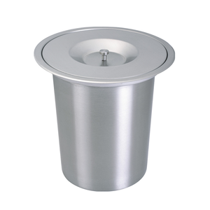 kitchen counter top stainless steel table dustbin