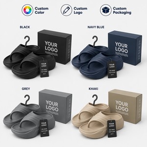 <span class=keywords><strong>Chanclas</strong></span> de Playa para Hombre con Suela de Onda y Logotipo Personalizado, Fabricadas por una Fábrica con 22 Años de Experiencia y Certificación BSCI - Product Image 3