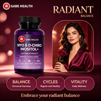 Capsules de Myo-Inositol D-Chiro en gros, 120 unités, avec Folate et Vitamine D, pour l'équilibre hormonal et des cycles réguliers, végétariennes, pour femmes