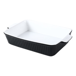 <b>Ceramic</b> Double-Eared Baking <b>Pan</b> Rectangle Large Capacity Oven Safe For Home Use - Product Image 5